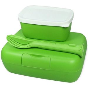 Candy Ready Lunchbox & Bestekset - Groen