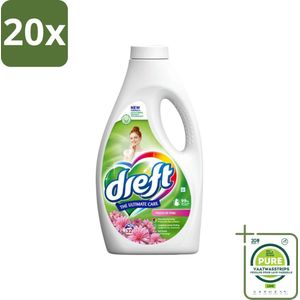 20 x Dreft Vloeibaar Wasmiddel Touch of Pink 32 Wasbeurten 1,4 liter - Grootverpakking - Wasmiddel - Vloeibaar Wasmiddel - Gekleurde Was - Wasverzachter - Kleurbescherming