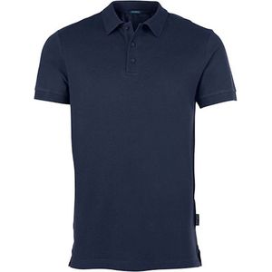 Men´s 'Luxury Stretch' Polo met korte mouwen Navy - S
