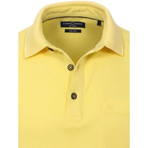 Poloshirt Met Borstzakje 3 Knoops Geel Casa Moda - M