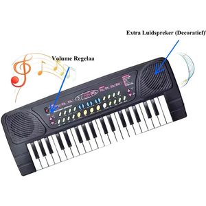 OodBlue-Piano keyboard 37 toetsen, elektronische muziek draagbare multifunctionele muziekinstrumenten voor kinderen