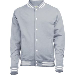 Awdis Volwassenen Unisex College Varsity Jacket (Heide Grijs)