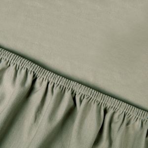 Kayori Saiko hoeslaken 80-100x 200-220 olijfgroen