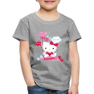 Hello Kitty Met Ballonnen Jarig Ontwerp Premium T Shirt Kinderen