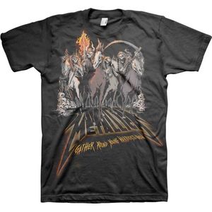 Metallica - 40th Anniversary Horsemen Heren T-shirt - M - Zwart