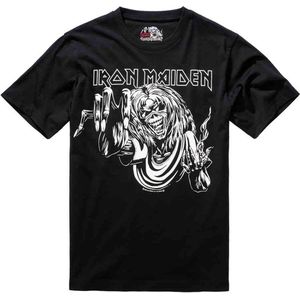 Brandit Iron Maiden - Eddy Glow Heren T-shirt - S - Zwart