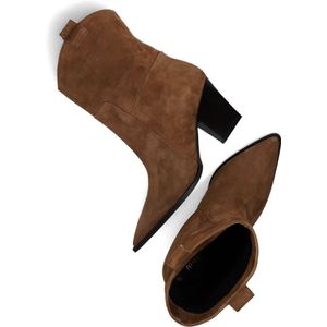 Notre-V 35152 Enkellaarsjes Dames - Cognac - Maat 40