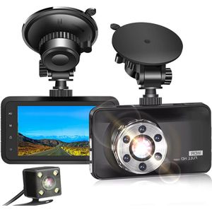 MKSS® Dual Dashcam - Dashcam voor Auto - Dashcams - Zwart