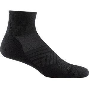 Run 1/4 Ultra-Lightweight with Cushion - Black- Hardloopsokken van merinowol