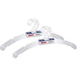 Plasticforte - Kledinghangers - Transparant - 10x - Kunststof - 42 x 18 cm