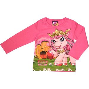 Filly Elves - Meisjes Kleding - Longsleeve - Roze - T-shirt met lange mouwen - Maat 104
