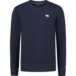 Ballin Amsterdam - Jongens Slim fit Sweaters Crewneck LS - Dark Blue - Maat 8