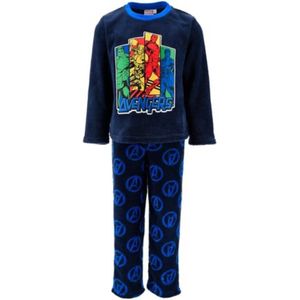 Avengers Pyjama Fleece Blauw Maat 104