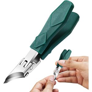 Professionele hoekige nagelknipperset - spatwaterdicht ergonomisch design, antislip en comfortabele handgreep - geschikt voor volwassenen en kinderen, verpakking van 10 stuks