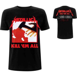 Metallica - Kill 'Em All Tracks Heren T-shirt - L - Zwart