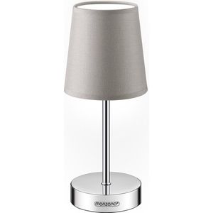Monzana Tafellamp 1 Stuks – Incl. Lampenkap/ E14/ 32cm – Taupe