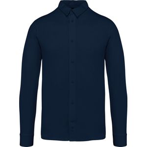 Native Spirit Ecologisch herenoverhemd van jersey NS510 - Navy Blue - XL