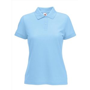 Fruit of the Loom - Dames-Fit Pique Polo - Poederblauw - S