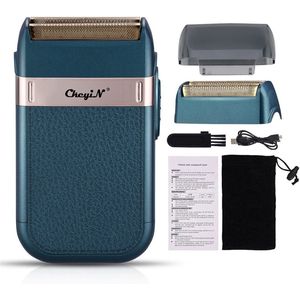 Elektrisch scheerapparaat Baardtrimmer Klassiek scheerapparaat met dubbele kop Reisscheerapparaat