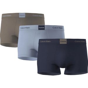 Calvin Klein - Boxershorts - Hemelsblauw / Grijs Gemêleerd / Donkergroen - 3 Pack