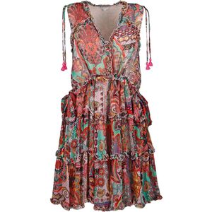 Frogbox • mouwloze paisley jurk • maat 36