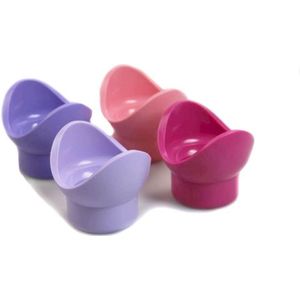 Jonge golf Eierdopje - Lichtpaars Donkerpaars Roze - Set van 4