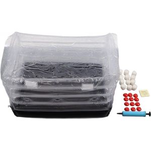 Square Mushroom Monotub Kit - Large Size - Home Inflatable Growing Kit - Store Bags for Easy Storage
