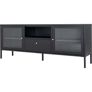 Artichok James metalen tv-meubel zwart - 160 x 35 cm