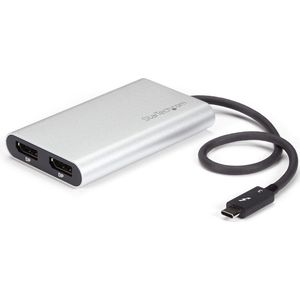 StarTech - Thunderbolt 3 naar Dual DisplayPort Adapter - 4K 60Hz - Compatibel met Mac en Windows