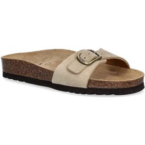 Scholl Estelle Suede Beige Slippers Dames