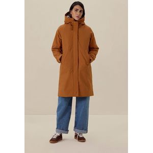 Sissy-Boy - Donkeroranje parka met uitneembare faux fur voering