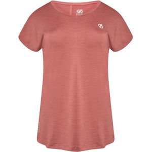 Dare 2B, Vigilant Lichtgewicht Sneldrogend Q-Wic Dames Fitness-T-Shirt, Mesa Rose, Maat 42