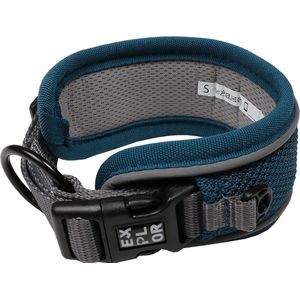 Duvoplus - Halsband Voor Dieren - Hond - Ultimate Fit Control Halsband Classic M - 39-44cm Petrol Blue - 1st