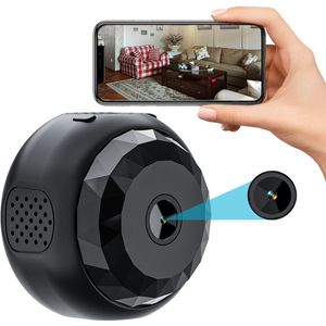 Heuts Goods - Spy Camera - 1080P Full HD - WiFi met App - Nightzicht - Incl. 64GB SD Kaart - Beveiligingscamera voor binnen - Verborgen Camera - Geluidsopname - Rond - 2025