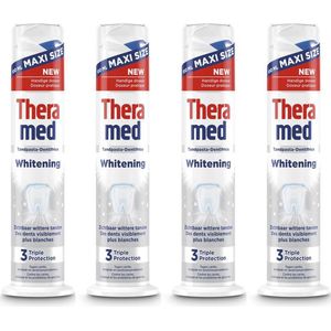 Theramed Whitening - Triple Protection - tandpasta dispenser - 4 x 100 ml