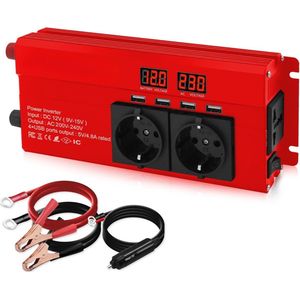 Lexium Omvormer 12V 230V - Spanningomvormer - Auto omvormer - Stopcontact - Autolader