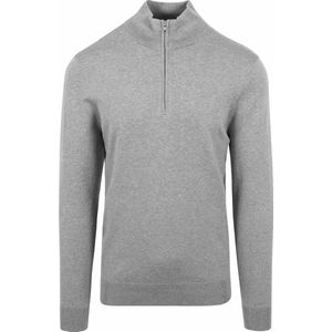 Profuomo Half Zip Pullover Luxury Grijs - Maat XXL - Heren - Pullovers