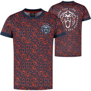 Orange Lion - Sportshirt - Navy - Unleash The Lion