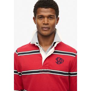 Superdry - Vintage Athletic Stripe Rugby Top - Heren - Tops