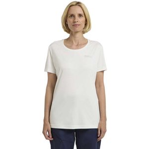 Jack Wolfskin - Tech T - Sportshirt - Wit - 100% Polyester