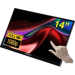 Touch Screen Monitor Verbatim 14"" FHD IPS 1920 x 1080 px