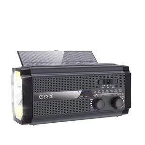 Noodio Noodradio - Solar Opwindbaar - 5000 mAh - SOS Alarm - Noodpakket - Draagbare Survival Radio - Zaklamp - Powerbank - Zonneenergie - Bouwradio - Zaklamp – Zwart