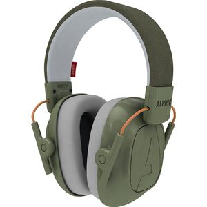 Alpine Muffy Kids – Kleurrijke oorkappen voor kinderen handig voor in de klas of bij luidruchtige events – Premium gehoorbescherming - Groen – Demping 25 dB