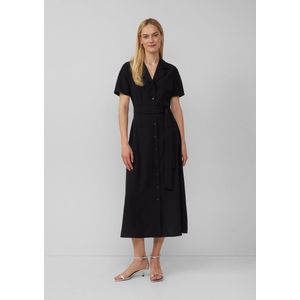 Jurk - Maxi-jurk - Getailleerd - Korte Mouwen - Crêpe