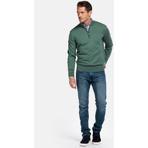 Baileys - Heren Trui - Gebreide Pullover - Regular fit - Donkergroen - 528400-735