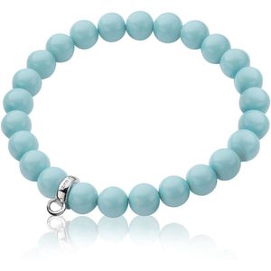 Zinzi Charms rek-armband one-size turquoise parels CH-A20T
