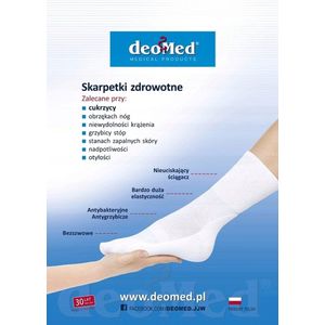 DeoMed Mini Bamboo Sokken Wit Maat 43-46