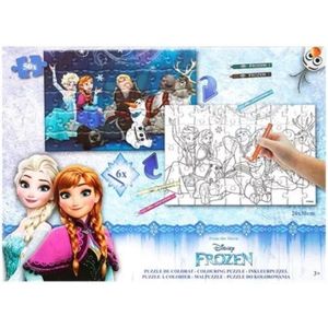 Inkleur puzzel Frozen