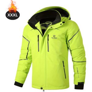Nivard Skipak - SkiBroek - Skijas - Ski Suit - Wintersport - Heren - Winter - Warm Fleece - Groen - Maat M