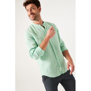 GARCIA Heren Overhemd Groen - Maat XL